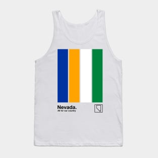 Nevada // Original Minimalist Artwork Poster Design Tank Top